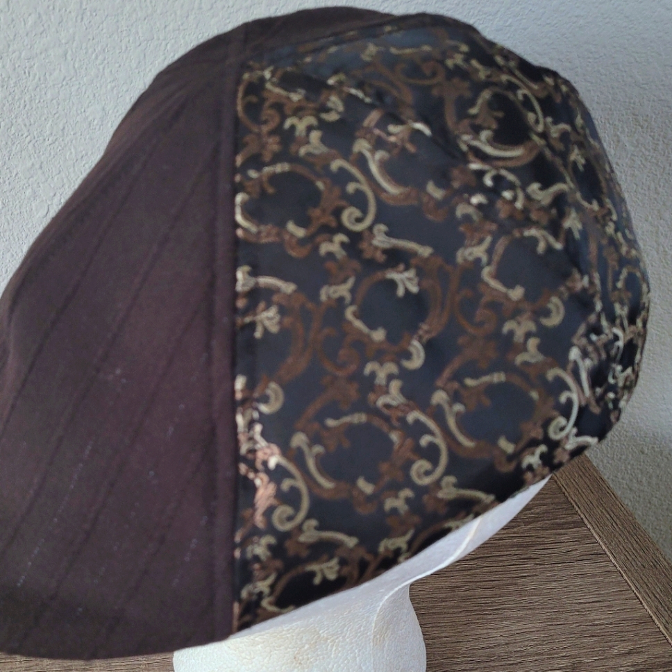 Hattitude Mens Hat Brown Sz Lstylish Statement Hat Vintagehad Nice Pattern On